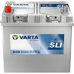 Акумулятор Varta Blue Dynamic 60Ah ASIA (+/-) (540EN) (232х175х225) без нижн. бурт D48