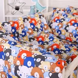 Підковдра MirSon Бязь Kids Time 20-0032 Colored bears 110х140 см (2200009638732) - мініатюра 7