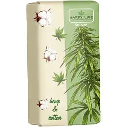 Мыло Happy Life Конопля и хлопок 180 г 