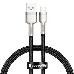 Кабель Baseus Cafule Series Metal Data Cable USB to Lightning 2.4A 0.25m Black (CALJK-01)