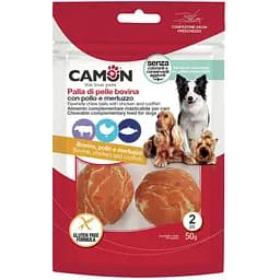 Кольца из коровьей кожи с курицей и треской 50 г (2 шт.)