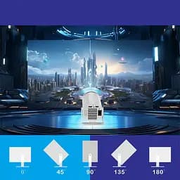 Проектор 4k Android X8 Max White - мініатюра 5
