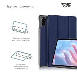Чохол-книжка на планшет Honor Pad X9, Smart Case, blue, підставка для планшета 11.5 , шкіряний, мікрофібра, на магніті, ArmorStandart (ARM74056) - мініатюра 4