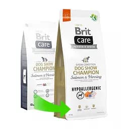 Сухий корм Brit Care Dog Hypoallergenic Dog Show Champion для виставкових собак, з лососем і оселедцем, 3 кг - мініатюра 2