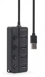 USB-хаб Gembird 4 ports з вимикачами (UHB-U2P4P-01) - мініатюра 2