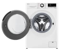 Пральна машина LG фронтальна, 9кг, 1400, A+++, 57см, дисплей, пара, інвертор, білий (F4V3VS6WW) - мініатюра 3