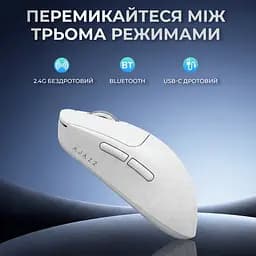 Миша бездротова Ajazz AJ199 Max White (AJ199-MAX-W) - мініатюра 7
