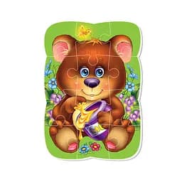 Магнітні пазли Малюк зможе Ведмедик Vladi Toys VT3301-04 А5, Укр - мініатюра 2