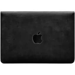 Чохол-конверт BlankNote із клапаном шкіра+фетр для MacBook 15" Чорний Crazy Horse