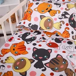 Простирадло на резинці MirSon Kids Time 20-0035 Colored kittens 60х120 см (2200009639227)