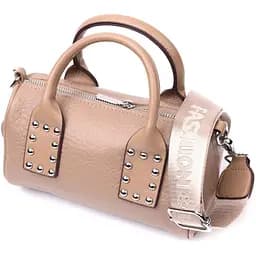 Сумка женская Vintage с металлическими акцентами на ручках из натуральной кожи 22.5х12.5х9.5 см sum0029064