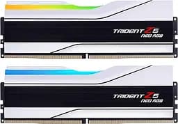 Модуль памяти G.Skill DDR5 32GB (2x16) Trident Z5 Neo 6000Mhz RGB White AMD EXPO CL30-36-36-96 1.35V (F5-6000J3036F16GX2-TZ5NRW)