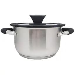 Кастрюля Krauzer LKA-190HMOFO-22C с крышкой 22x12.5 см 4.7 л (78054)