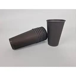 Склянка для напоїв Маестро паперова одноразова чорна 500 мл/16oz 35 шт.