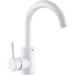 Змішувач для умивальника Mixxus Sus-011-B WHITE з нерж. сталі Sus304 (MI5754)