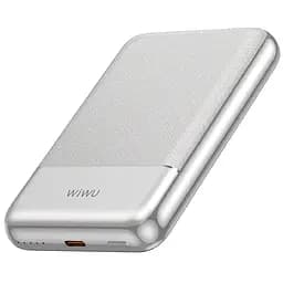 Портативний ЗП Power Bank WIWU P089 Seraph PD20W з Бездротовий зарядний пристрій 10000 mAh Silver - мініатюра 2
