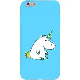Чохол-накладка Toto Matt TPU 2 mm Print Case Apple iPhone 6/6s #1 Unicorn Circle Sky Blue