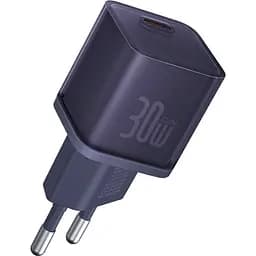 Мережевий зарядний пристрій Baseus GaN5S Fast Charger 1Type-C 30W EU P10162504523-00 Purple