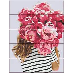 Картина по номерам на дереве Букет від улюбленого ArtStory 30х40 см різнокольорова 000169567