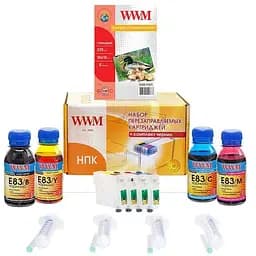 Комплект перезаправляемых картриджей WWM Epson Stylus TX210/TX219/TX410/TX419 (RC.T073N-1)