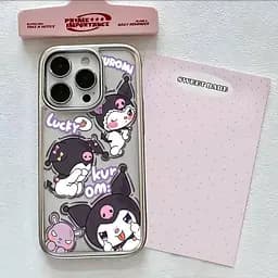 Силіконовий чохол Kuromi (Sanrio) для iPhone 16 Plus - мініатюра 5