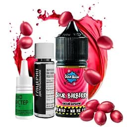 Набір компонентів для самозамісу сольової заправки Sour Boom 15 мл Sour Barberry Кислий Барбарис, 0-65 мг (17294)