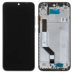 Дисплей Xiaomi Redmi Note 7, Redmi Note 7 Pro, чорний, з рамкою, High , M1901F7G, M1901F7H, M1901F7I