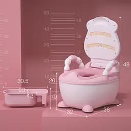 Горщик з м'яким сидінням Babyhood BHDNNZBQ корівка Рожевий