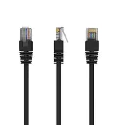 Патч-корд UTP Cablexpert літий, 50u "штекер із засувкою, 3 м, чорний (PP12-3M/BK)
