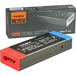 Блок живлення для світлодіодної стрічки Videx DC12V 8.25A 100W (VL-LST-P100-12V) 