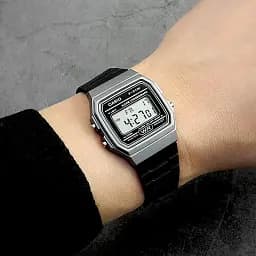 Кварцевий чоловічий годинник Casio оригінал Японія Collection F-91WM-1BEF - мініатюра 3