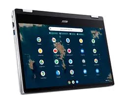 Ноутбук Acer Chromebook Spin CP314-1HN 14' FHD IPS, Intel C N4500, 8GB, F128GB, UMA, ChromeOS, сріблястий (NX.AZ3EU.001) - мініатюра 4