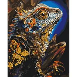 Картина за номерами на підрамнику Brushme Виразна ящірка Telonitskaya Kristina