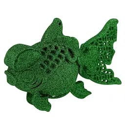 Ялинкова іграшка MIS LT Рибка 12х4х8 см зелений