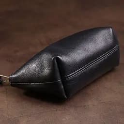 Шкіряна жіноча косметичка Grande Pelle 11570 чорний - мініатюра 10