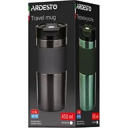 Термокухоль Ardesto Comfort 450 мл чорний (AR2645CMB) - мініатюра 5