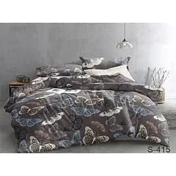 Комплект постільної білизни TAG Tekstil з компаньйоном King Size Сірий 000141875 (S415)