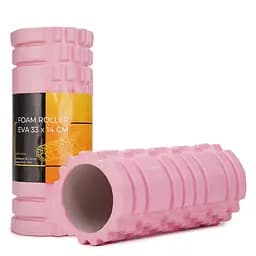 Масажний ролик Cornix EVA 33 x 14 см (валик, ролер) XR-0036 Light Pink