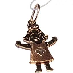 Золота підвіска Столична Ювелірна Фабрика Дівчинка. 423744ж