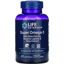 Супер Омега-3 Life Extension Omega Foundations Super Omega-3, 60 желатинових капсул