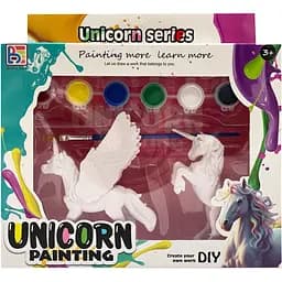 Набір для творчості Bambi Гіпсова розмальовка Unicorn 2 фігурки, фарби 6 кольорів T59-1(Unicorn1)