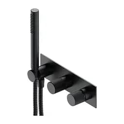 Смеситель для душа скрытого монтажа Omnires Contour antracite CT8035/1AT Черный матовый