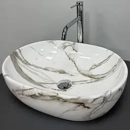 Умивальник VBI Modena S lava накладний VBI-012005, Мармур