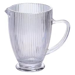 Кувшин для компота 1.2 л прозрачный ребристый стеклянный фигурный 18.2 см Хамелеон Yiwu HP7118RB