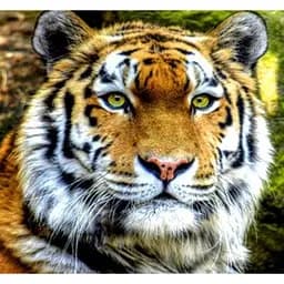 Алмазна мозаїка картини за номерами зі стразами на підрамнику "Тигр" 30*30 см (ME21372)
