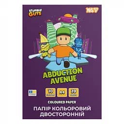 Папір кольоровий двосторонній Yes Stumble Guys, 20 аркушів, А4, скоба (955494)