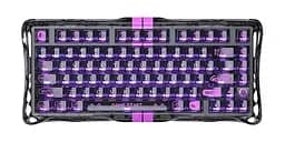GravaStar Клавіатура механічна Mercury V75 Lite 75keys, Blackcore, USB-A, Transparent Black