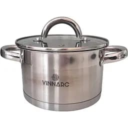 Каструля Vinnarc Iconik нержавіюча з кришкою 4.7 л 22 см (7447-VN)