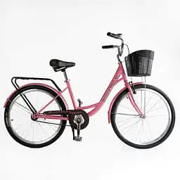 Велосипед городской Corso Travel TL-26611 26" + корзина, односкоростной