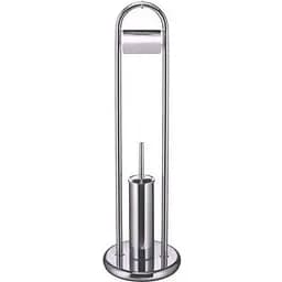Ершик напольный с бумагодержателем хром 82 см Frap F903 1/6, Хром